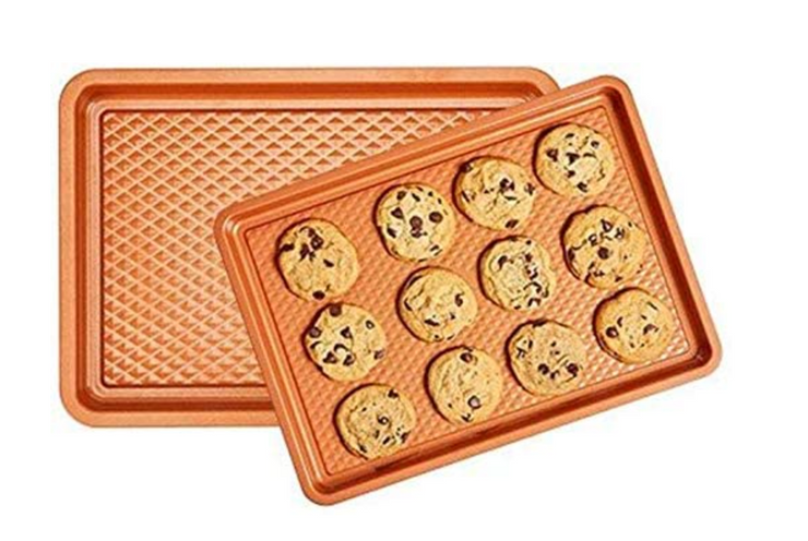 Copper Chef Diamond Bakeware 2-Pack Baking Tray Cookie Sheet Set (9x13 –  Mansfield Solutions
