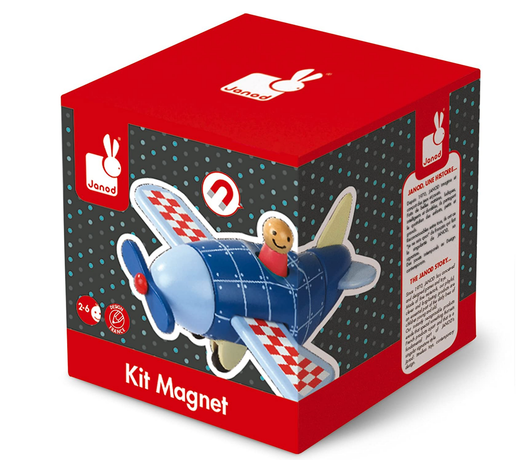 Magnetic top plane toy