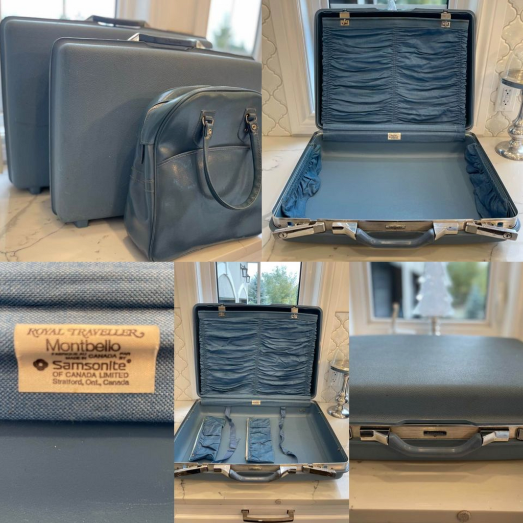 Vintage Blue Samsonite Royal Traveler Montbello Retro Royal Luggage S Mansfield Solutions