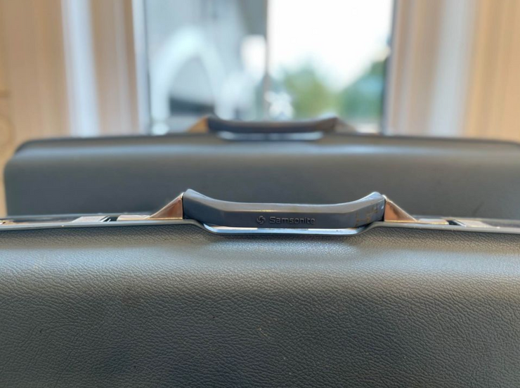 Vintage royal top traveler suitcase